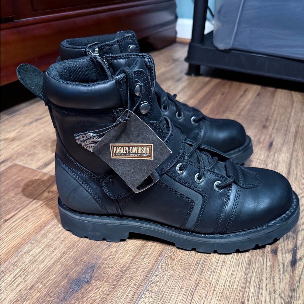 Harley-Davidson Men's Brake Buckle Flash 6-Inch Motorcycle Boots D96272 NWT